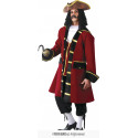 COSTUME CARNEVALE CAPITANO UNCINO PIRATA ADULTO TAGLIA UNICA VESTITO COMPLETO DI GIACCA/PANTALONE/GILET COD.80515