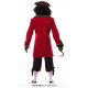 COSTUME CARNEVALE CAPITANO UNCINO PIRATA ADULTO TAGLIA UNICA VESTITO COMPLETO DI GIACCA/PANTALONE/GILET COD.80515