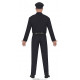 COSTUME CARNEVALE POLIZIOTTO TG L 52/54 UNIFORME COMPLETA CAPPELLO CAMICIA C/CRAVATTA CINTURA E PANTALONI NO ACCESSORI