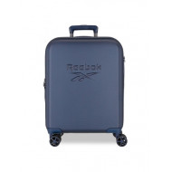TROLLEY DA VIAGGIO REEBOK FRANKLIN IN ABS 4 DOPPIE RUOTE 2 ZIP ESPANDIBILE VALIGIA CABINA 40X55X20CM CHIUSURE A COMBINAZ