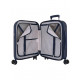 TROLLEY DA VIAGGIO REEBOK FRANKLIN IN ABS 4 DOPPIE RUOTE 2 ZIP ESPANDIBILE VALIGIA CABINA 40X55X20CM CHIUSURE A COMBINAZ