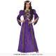 COSTUME CARNEVALE DAMA MEDIEVALE TG M42/44 ABITO CAMERIERA MEDIOEVO LADY VESTITO REGINA VIOLA PRINCIPESSA NO ACCESSORI