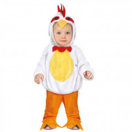 COSTUME CARNEVALE POLLETTO BABY 18/24 MESI VESTITO DA GALLETTO TUTA E CAPUCCIO ANIMALI DELLA FATTORIA POLLO NO ACCESSORI