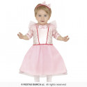 COSTUME PRINCIPESSA ROSA INFANTILE 18/24 MESI COSTUME REGINA INCANTATRICE BAMBINA COMPLETO DI CERCHIETTO NO ACCESSORI