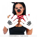 GUANTI BIANCHI A FORMA DI MANO DI TOPOLINO TOPOLINA MANONE PER TRAVESTIMENTI DI CARNEVALE E SCENE A TEMA MICKEY E MINNIE