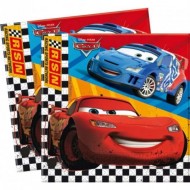 TOVAGLIOLI CARS DISNEY 20 PEZZI 33X33CM. PRODOTTO ORIGINALE