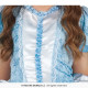 COSTUME CARNEVALE PRINCIPESSA AZZURRA 7/9ANNI VESTITO PRINCIPESSA CELESTIALE DELLE NEVI ABITO A TEMA FIABE NO ACCESSORI