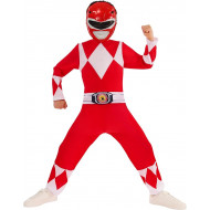 COSTUME POWER RANGERS 5/6 ANNI VESTITO UFFICIALE RUBIES COMPLETO TUTA E MASCHERA MIGHTY MORPHIN RED RANGER NO ACCESSORI