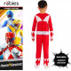 COSTUME POWER RANGERS 5/6 ANNI VESTITO UFFICIALE RUBIES COMPLETO TUTA E MASCHERA MIGHTY MORPHIN RED RANGER NO ACCESSORI