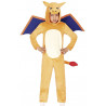 COSTUME CARNEVALE DRAGO DI FUOCO 5/6 ANNI PIGIAMONE VESTITO DRAGON MONOTUTA COMPLETO CAPUCCIO ALI CODA NO ACCESSORI