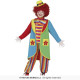 COSTUME CLOWN BABY 7/9 ANNI VESTITO CARNEVALE PAGLIACCIO COMPLETO DI GIACCA CAMICIA CON PAPILLON PANTALONI NO ACCESSORI