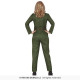 COSTUME PILOTESSA AEREO CACCIA TG.L VESTITO CARNEVALE AVIATORE TUTA PILOTA DA COMBATTIMENTO TOP GUN AMERICA NO ACCESSORI