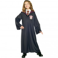 COSTUME HERMIONE HARRY POTTER GRIFONDORO VESTITO CLASSICO PER BAMBINI 3/4ANNI TUNICA CON CAPPUCCIO E FERMAGLIO ORIGINAL