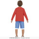 COSTUME PIRATA AVVENTURIERO 10/12ANNI VESTITO COMPLETO DI CAMICIA CON PETTORINA E PANTALONI A TEMA ONEPIECE NO ACCESSORI