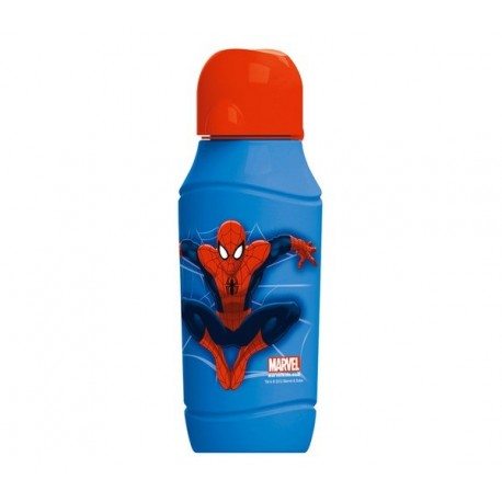 BOTTIGLIA BICCHIERE CON TAPPO E CANNUCCIA SPIDERMAN MARVEL PRODOTTO ORIGINALE