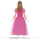 COSTUME CARNEVALE PRINCIPESSA ROSA VESTITO BIMBA 3/4 ANNI ABITO PER TRAVESTIMENTI A TEMA FIABE REGINA BABY NO ACCESSORI