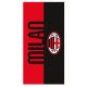 TELO MARE AC MILAN 1899 70X140CM 100% MORBIDO COTONE IDEALE PER PISCINA E IN SPIAGGIA OFFICIAL PRODUCT HERMET ITALY