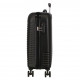 TROLLEY DA VIAGGIO ABS ROLL ROAD INDIA BLU VALIGIA 4 RUOTE BAGAGLIO A MANO 40X55X20CM 2 CHIUSURE A COMBINAZIONI