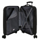 TROLLEY DA VIAGGIO ABS ROLL ROAD INDIA BLU VALIGIA 4 RUOTE BAGAGLIO A MANO 40X55X20CM 2 CHIUSURE A COMBINAZIONI