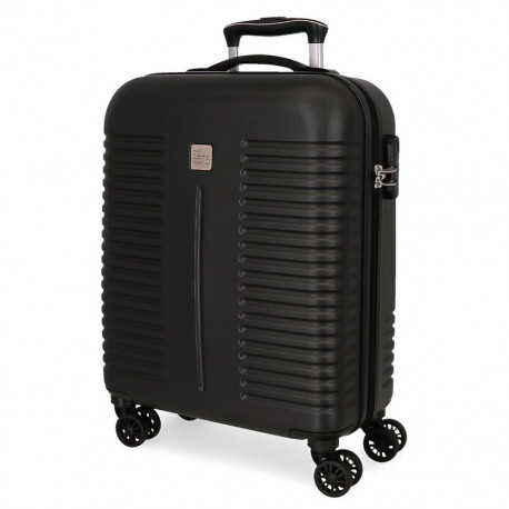TROLLEY DA VIAGGIO ABS ROLL ROAD INDIA BLU VALIGIA 4 RUOTE BAGAGLIO A MANO 40X55X20CM 2 CHIUSURE A COMBINAZIONI