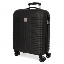 TROLLEY DA VIAGGIO ABS ROLL ROAD INDIA BLU VALIGIA 4 RUOTE BAGAGLIO A MANO 40X55X20CM 2 CHIUSURE A COMBINAZIONI