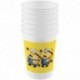 BLISTER 8 BICCHIERI MINIONS IN PLASTICA 20CL.STAMPA GIALLA