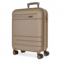 TROLLEY DA VIAGGIO ABS 4 RUOTE MOVOM GALAXY CHAMPAGNE BAGAGLIO A MANO 40X55X20CM CHIUSURA A COMBINAZIONI GARANZIA 2 ANNI