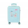 TROLLEY DA VIAGGIO ABS 4 DOPPIE RUOTE ENSÒ MAGIC UNICORN TURCHESE VALIGIA BAGAGLIO A MANO 39X57X20CM 2 CHIUSURE A COMBIN