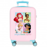 TROLLEY DA VIAGGIO PRINCIPESSE DISNEY CREATE EXPLORE ROSA VALIGIA RIGIDA ABS 4 RUOTE 33X50X20CM BAGAGLIO A MANO