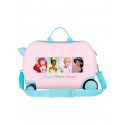TROLLEY CAVALCABILE 4 RUOTE ABS PRINCIPESSE DISNEY ORIGINAL 45X31X20CM VALIGIA BAGAGLIO A MANO CHIUSURE A COMBINAZIONE