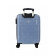 TROLLEY DA VIAGGIO ABS 4 DOPPIE RUOTE LENA DENIM PEPE JEANS LONDON VALIGIA BAGAGLIO A MANO 55X38X20CM