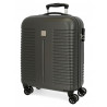 TROLLEY DA VIAGGIO ABS ROLL ROAD INDIA ANTRACITE VALIGIA 4 RUOTE BAGAGLIO A MANO 40X55X20CM CHIUSURE A COMBINAZIONI LATO