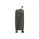 TROLLEY DA VIAGGIO ABS ROLL ROAD INDIA ANTRACITE VALIGIA 4 RUOTE BAGAGLIO A MANO 40X55X20CM CHIUSURE A COMBINAZIONI LATO