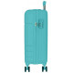TROLLEY DA VIAGGIO ABS 4 RUOTE MOVOM GALAXY TURCHESE BAGAGLIO A MANO 40X55X20CM CHIUSURA A COMBINAZIA GARANZIA 2 ANNI