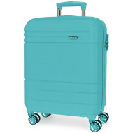 TROLLEY DA VIAGGIO ABS 4 RUOTE MOVOM GALAXY TURCHESE BAGAGLIO A MANO 40X55X20CM CHIUSURA A COMBINAZIA GARANZIA 2 ANNI