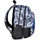 SEVEN ZAINO SCUOLA DUAL DETACH DOPPIO SCOMPARTO 1 STACCABILE ZAINO GRIGIO AZZURRO 30X44X24CM 32L TASCHE PC E BORRACCIA