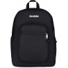 ZAINO SCUOLA INVICTA DOPPIO SCOMPARTO ZAINO NERO JELEK PLAIN BACKPACK 43X32X25CM TASCHE PER PC E BORRACCIA SEVEN ITALY