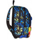 SEVEN ZAINO SCUOLA DUAL BLU DOPPIO SCOMPARTO TASCA PER PC PER BORRACCIA ZAINO 30X43,5X24CM CAPACITÀ 31L