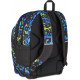 SEVEN ZAINO SCUOLA DUAL BLU DOPPIO SCOMPARTO TASCA PER PC PER BORRACCIA ZAINO 30X43,5X24CM CAPACITÀ 31L