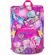 SEVEN SJ GANG STYLE JAM GANG ZAINO SCUOLA ESTENSIBILE BIG FUCSIA CON DIVISORIO INTERNO TASCA CON PATCH RIPOSIZIONABILI
