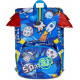 SEVEN SJ GANG FLYROCKET BOY GANG ZAINO SCUOLA ESTENSIBILE BIG CON DIVISORIO INTERNO PATTINA CON PATCH RIPOSIZIONABILI