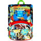 SJ GANG STYLE JAM GANG ZAINO SCUOLA ESTENSIBILE BIG BLU ZAINO C/DIVISORIO TASCA SUPERIORE CON LED JOYSTICK SEVEN JUNIOR