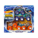 HOT WHEELS MONSTER TRUCKS MULTIPACK CAMION SET CON TIGER SHARK E MEGA-WREX IN SCALA 1:64 E GRANDI TIR E TRASPORTATORE