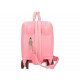 TROLLEY CAVALCABILE 4 RUOTE ABS MINNIE FIND YOUR JOY 48X20X33CM VALIGIA ROSA DA CABINA C/TRACOLLA 2 CHIUSURE A COMBINAZI