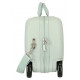 TROLLEY CAVALCABILE 4 RUOTE ABS MINNIE SUNSHINE MENTA31X45X20CM VALIGIA DA CABINA CON TRACOLLA 2 CHIUSURE A COMBINAZIONI