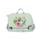 TROLLEY CAVALCABILE 4 RUOTE ABS MINNIE SUNSHINE MENTA31X45X20CM VALIGIA DA CABINA CON TRACOLLA 2 CHIUSURE A COMBINAZIONI