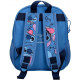 ZAINO ASILO E TEMPO LIBERO STITCH DISNEY HAPPY 23X25X10CM PER SCUOLA E DA VIAGGIO CON TASCA FRONTALE