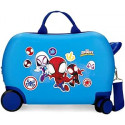 TROLLEY DA VIAGGIO CAVALCABILE 4 RUOTE ABS MARVEL SPIDERMAN WEBS GO SPID 31X45X20CM VALIGIA DA CABINA LEGGERA C/TRACOLLA