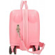 TROLLEY CAVALCABILE ABS HELLO KITTY ORIGINAL 4 RUOTE 2 GIREVOLI 50X38X20CM VALIGIA BAGAGLIO CABINA CHIUSURA A COMBINAZIO