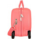 TROLLEY DA VIAGGIO CAVALCABILE 4 RUOTE ABS DISNEY ARISTOCATS CORAL31X45X20CM VALIGIA DA CABINA RIGIDA LEGGERA C/TRACOLLA